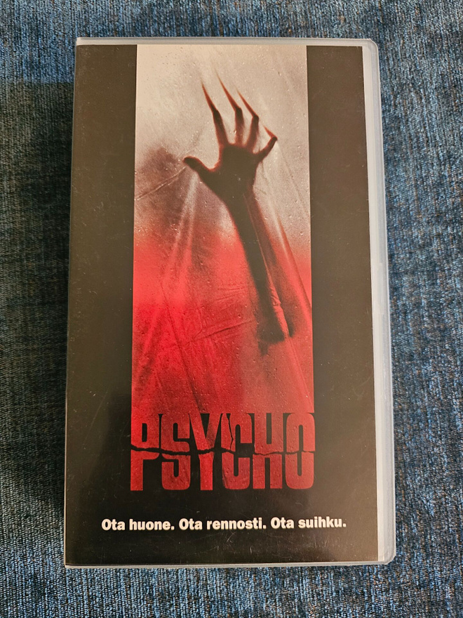 PSYCHO ( 1998 ) VHS ESSELTE VIDEO , FINNKINO OY.
