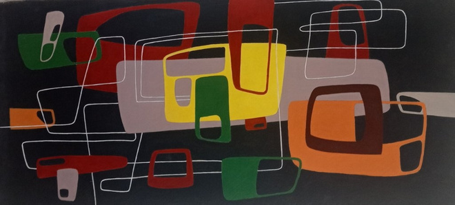 Momentum C  (120 cm x 60 cm  Akryylimaalaus kankaalle)