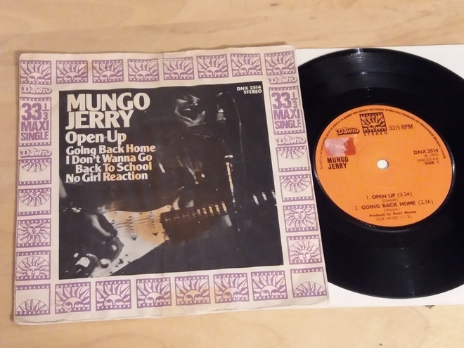 7" MUNGO JERRY - Open Up EP - single 1972 rock n roll EX-