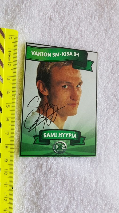 Sami Hyypiä pahvikortti Veikkaus 2004