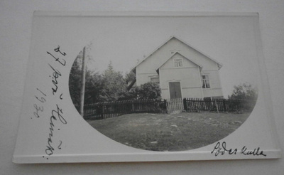 Sipoo, Söderkulla, talo kylällä, vanha valokuva/kortti 1930