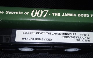 THE SECRETS OF 007 THE JAMES BOND FILES  VHS