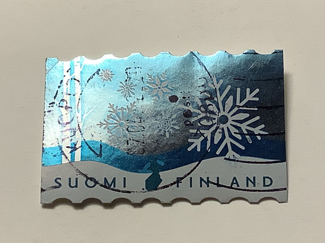 2640/ 2019 Lumihiutaleet o leimattu loisto
