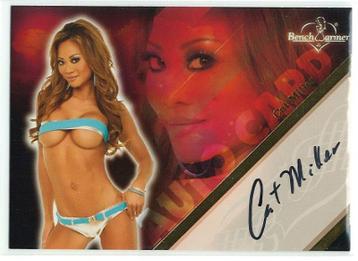 Bench Warmer 2008 Limited Autograph Cat Miller nimmari