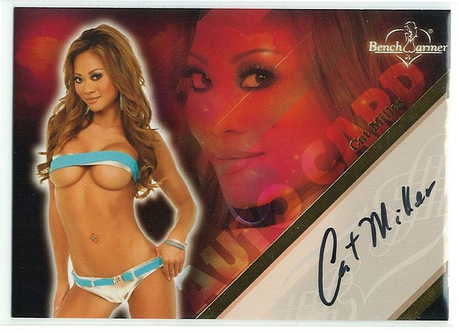 Bench Warmer 2008 Limited Autograph Cat Miller nimmari