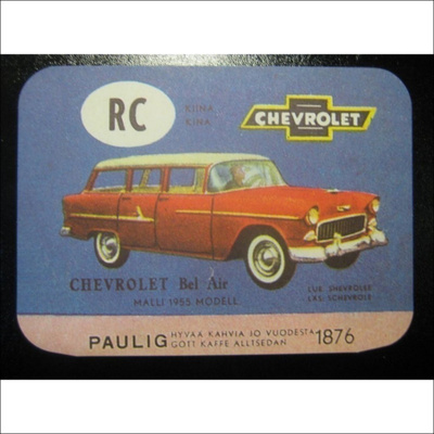 Minimoi nro 1672 - Chevrolet Bel Air 1955 (K12-S125)