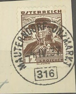 Itävalta Mi  573 leike