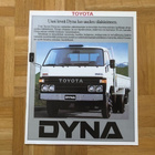 Esite Toyota Dyna BU75 BU85 , 1984 - pikkukuva 1