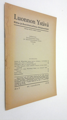 Luonnon ystävä n:o 3/1936