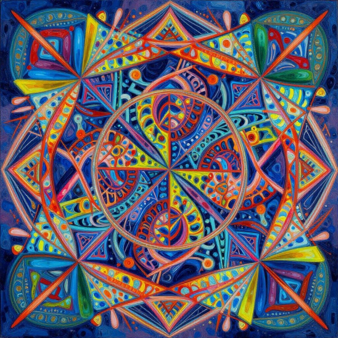Uusi abstrakti alumiinitaulu 20 cm x 20 cm