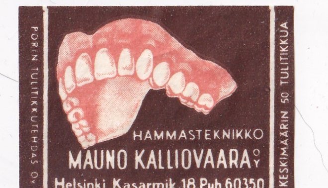 Helsinki,  Hammasteknikko Mauno Kalliovaara Oy, b492