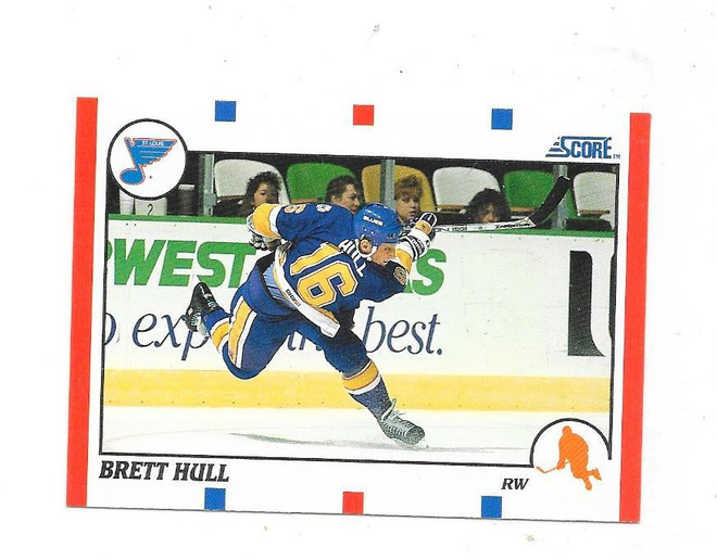 1990-91 Score #300 Brett Hull  St Louis Blues