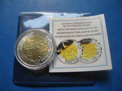 Suomi 5e juhlaraha Itsenäisyys 90 v. - 2007