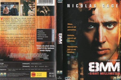 8 Mm (966) K -FI- suomik. DVD nicolas cage 1998 (1h59min) o