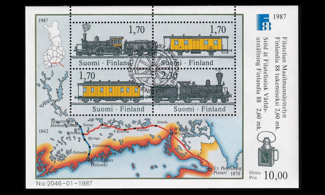 1014-7BL3 o Finlandia 88 junat blokki EPL (1987)