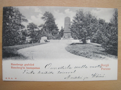 VANHA Postikortti Porvoo ennen 1905