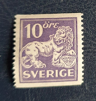 Ruotsi Stående lejon 10 öre CX ** (Seisova leijona)
