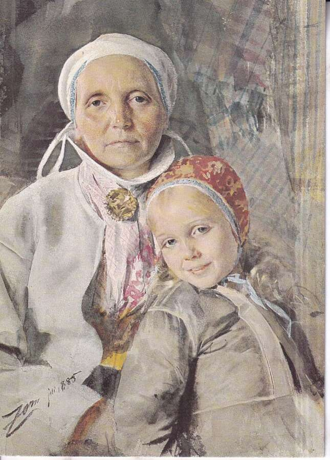 Anders Zorn: "Mona och Karin"  e233