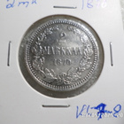 2 mk 1870 hopeaa siisti hieman kulunut. kl 7-8 , - pikkukuva 5
