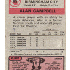 Purkkakuva Jalkapsllo n:o ALAN CAMPBELL. Birmingham - pikkukuva 2