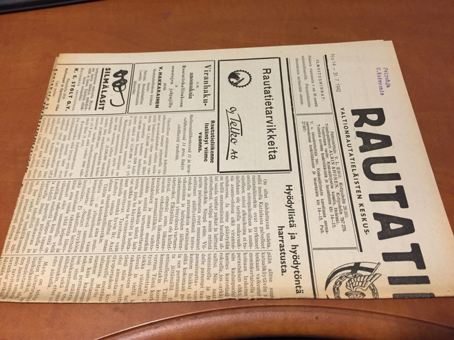 RAUTATIELÄINEN LEHTI 14/1942