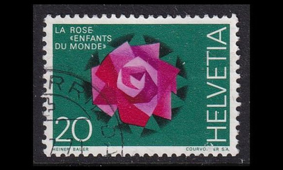 Sveitsi 942 o Maailman lapset -järjestö ruusu (1971)