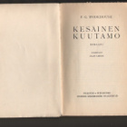 Wodehouse, P. G.: Kesäinen kuutamo, WSOY 1939, nid., 1.p, K3 - pikkukuva 2