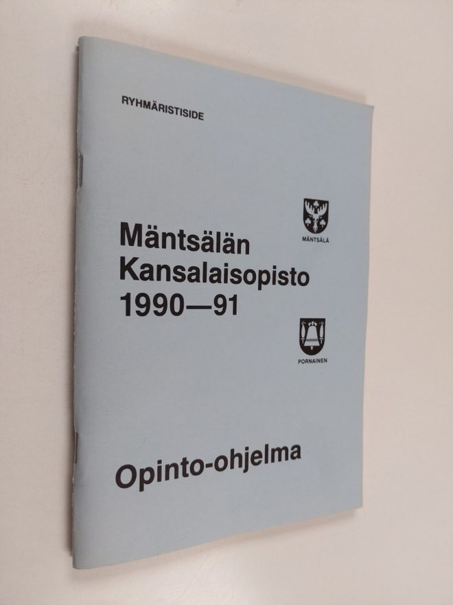 Mäntsälän kansalaisopisto 1990-1991 : opinto-ohjelma