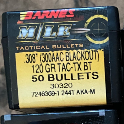 Luoti/50kpl .308”(300AAC Black Out)