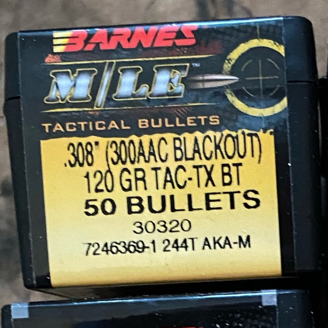 Luoti/50kpl .308”(300AAC Black Out)