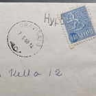 Pp-leima HYPÖNNIEMI / Oravisalo kirjeellä 1968 - pikkukuva 2