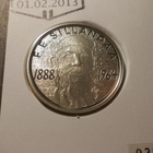 SUOMI, 10 euro 2013 F.E.Sillanpää , Hopea, Proof - pikkukuva 2