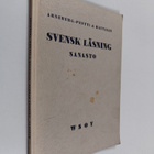 Helmi Arneberg-Pentti : Svensk läsning : sanasto - pikkukuva 1