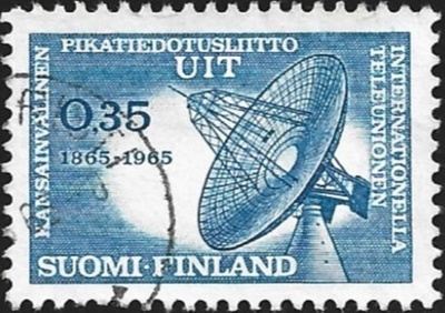 1965 Kansainvälin. pikatiedotusliitto UIT leimattu LaPe 604