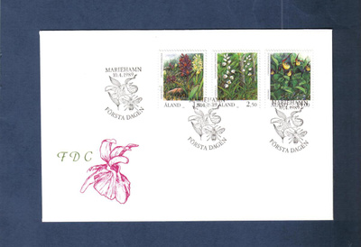 FDC...Åland...Kasveja...Mariehamn 10.4.1989