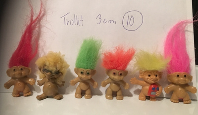 Trolli paketti nro 10 : 6 x eriväriset hiukset