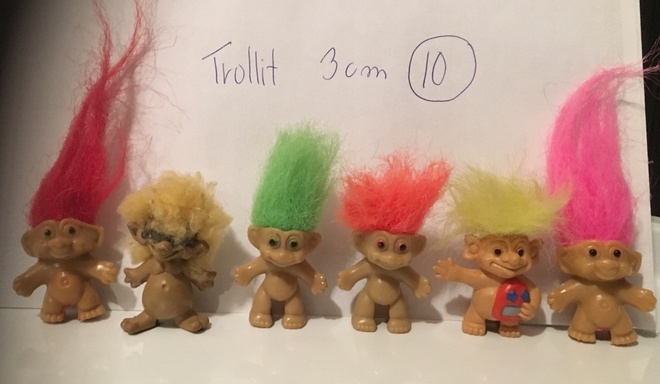 Trolli paketti nro 10 : 6 x eriväriset hiukset