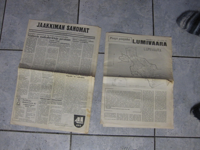 JAAKKIMAN SANOMAT / LUMIVAARA PITÄJÄ PITÄJÄLTÄ
