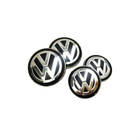 Volkswagen vannekeskiöt – Kromi-Musta – 56mm (4kpl sarja) - pikkukuva 3
