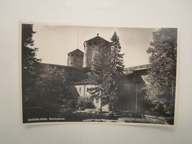 VANHA Postikortti Savonlinna 1950-l Alkup.Mallikappale