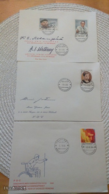 Ensipäivä kuoret FDC 3 kpl