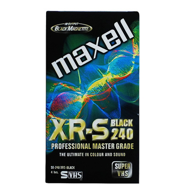 UUSI MAXELL X-RS BLACK 240 min SUPER VHS - ILMAINEN TOIMITUS