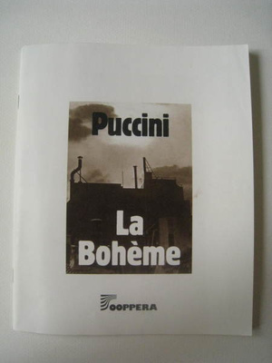 Käsiohjelma Puccini La Bohème Ooppera