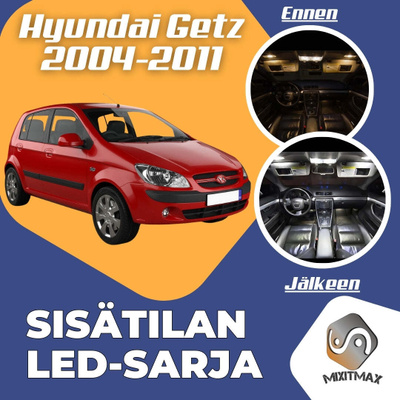 Hyundai Getz Sisätilan LED-sarja 6-osainen