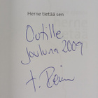 Reima Ojanen : Herne tietää sen (signeerattu, tekijän omi... - pikkukuva 3