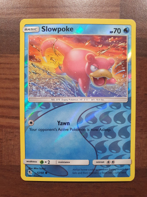 Pokemon Slowpoke 12/68 Reverse holo
