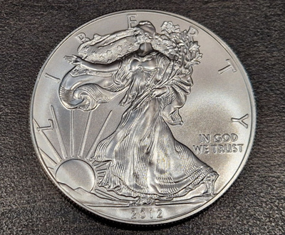 1 oz 999 Hopea raha American Silver Eagle 2012 one dollar