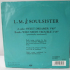 L.M. & SOULSISTER - SWEET DREAMER 7" VINYL - pikkukuva 2