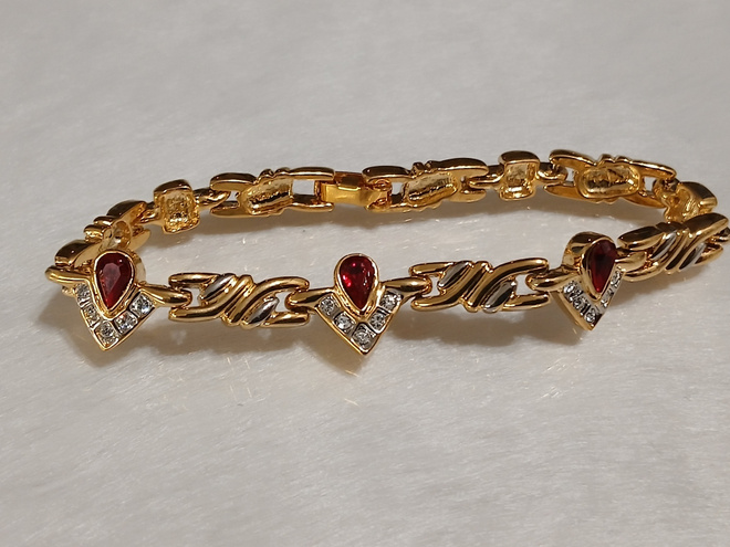 Upea 21k kullattu Kanadalainen rannekoru Gold plated
