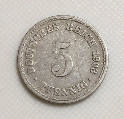 Saksa 5 Pfennig 1903A